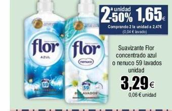 FROIZ Suavizante flor concentrado azul o nenuco 59 lavados unidad oferta