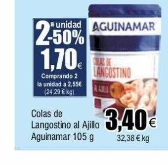 FROIZ Colas de langostino al ajillo aguinamar oferta