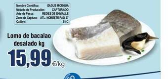 FROIZ Lomo de bacalao desalado kg oferta