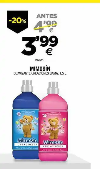 BM Supermercados Mimosin suavizante creaciones gama oferta