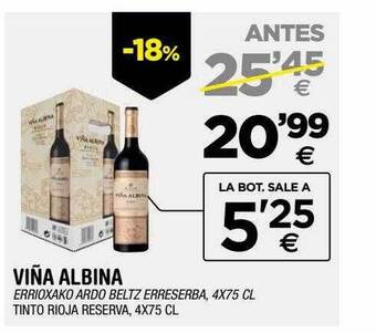 BM Supermercados Viña albina tinto rioja reserva oferta
