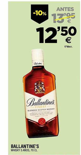BM Supermercados Ballantine's whisky 5 años oferta