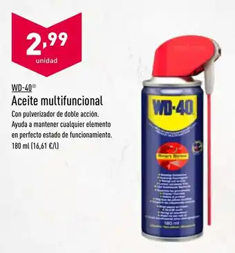 ALDI WD-40 Aceite multifunctional oferta