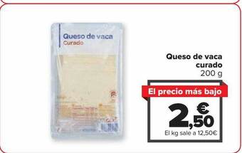 Carrefour Queso de vaca curado oferta