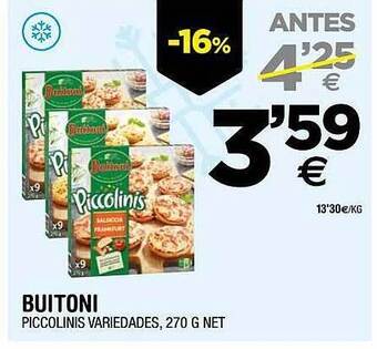 BM Supermercados Buitoni piccolinis variedades oferta