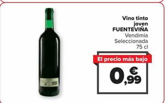 Carrefour Vino tinto joven fuenteviña oferta