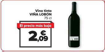 Carrefour Vino tinto viña lobón oferta