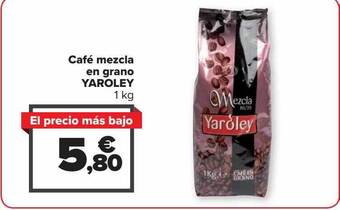 Carrefour Café mezcla en grano yaroley oferta