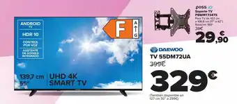 Carrefour Daewoo tv 55dm72au oferta