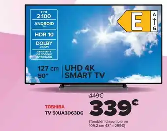 Carrefour Toshiba tv 50au3d63dg oferta