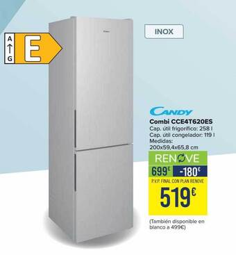 Carrefour Candy combi cce4t620es oferta