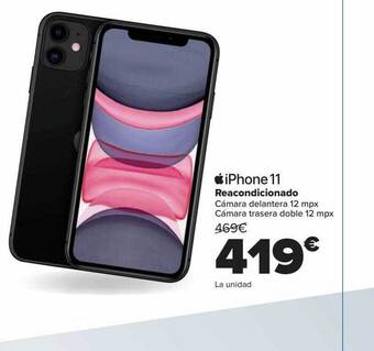 Carrefour Iphone 11 reacondicionado oferta