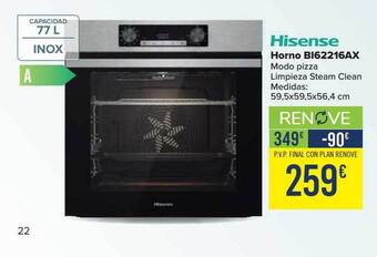 Carrefour Hisense horno bi62216ax oferta