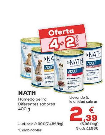 Kiwoko Nath húmedo perro diferentes sabores oferta