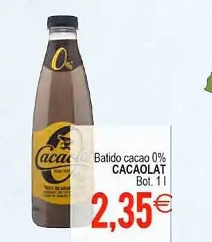 Plenus Supermercados Batido cacao 0% cacaolat oferta