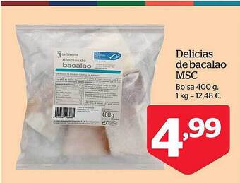La Sirena Delicias de bacalao msc oferta