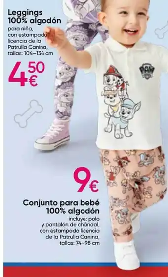 Pepco Legginggs 100% algodón conjunto para bebé 100% algodón oferta