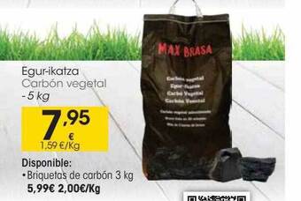 Eroski Carbón vegetal oferta