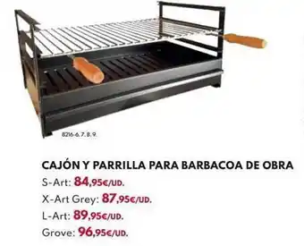 BricoCentro Cajón y parrilla para barbacoa de obra oferta