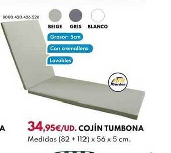 BricoCentro Cojín tumbona oferta