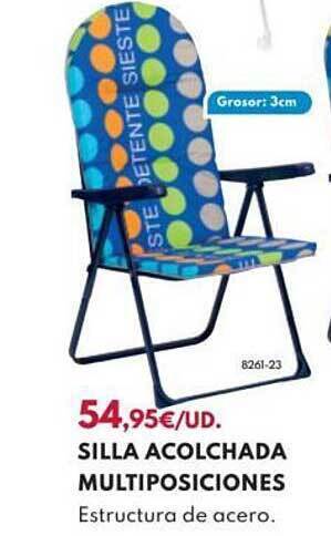 BricoCentro Silla acolchada multiposiciones oferta
