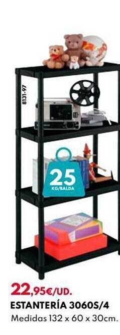 BricoCentro Estantería 3060s-4 oferta