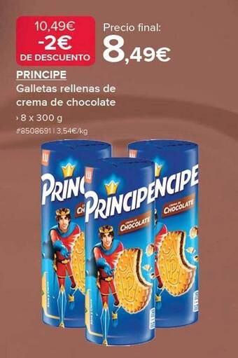 Costco Principe galletas rellenas de crema de chocolate oferta