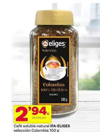 Supermercados Dani Café soluble natural ifa-eliges selección colombia oferta