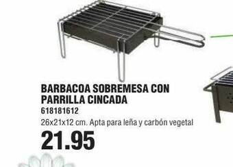 Coinfer Barbacoa sobremesa con parrilla cincada oferta