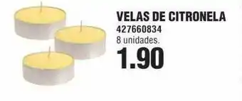 Velas de citronela