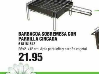 Coinfer Barbacoa sobremesa con parrilla cincada oferta