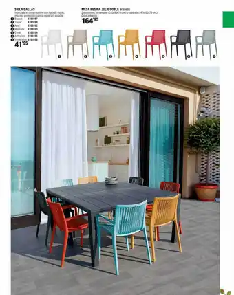 Optimus Silla dallas mesa resina julie doble oferta