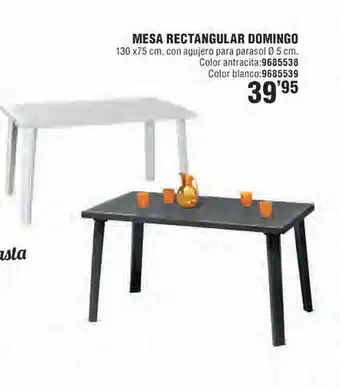 Optimus Mesa rectangular domingo oferta