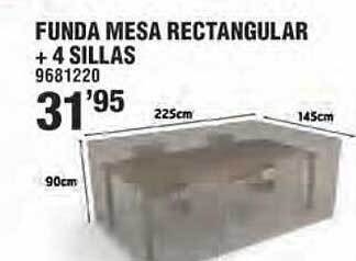 Optimus Funda mesa rectangular + 4 sillas oferta
