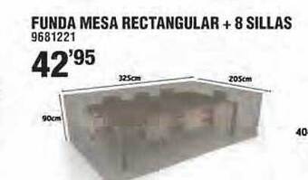 Optimus Funda mesa rectangular + 8 sillas oferta