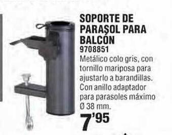 Optimus Soporte de parasol para balcón oferta