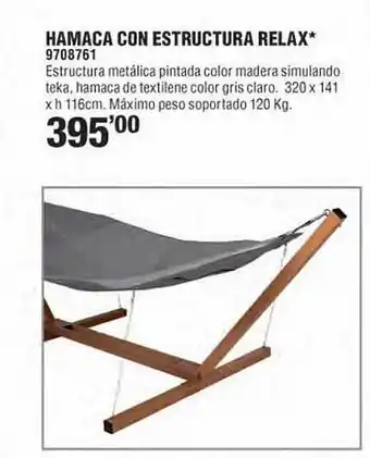 Optimus Hamaca con estructura relax oferta