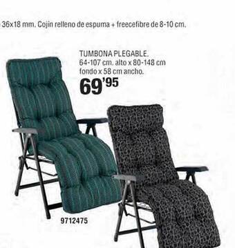 Optimus Tumbona plegable oferta