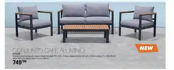 Optimus Conjunto café aluminio oferta