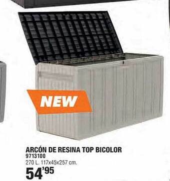 Optimus Arcón de resina top bicolor oferta