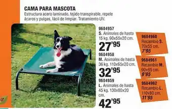 Optimus Cama para mascota oferta