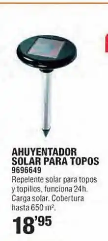 Optimus Ahyentador solar para topos oferta