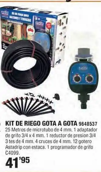 Optimus Kit de riego gota a gota oferta