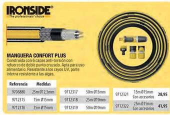 Optimus Ironside manguera confort plus oferta