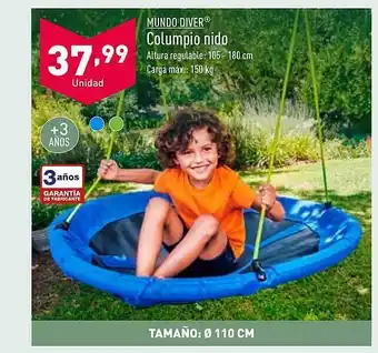 ALDI Mundo diver columpio nido oferta