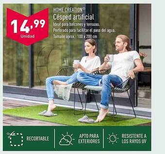 ALDI Home creation césped artificial oferta