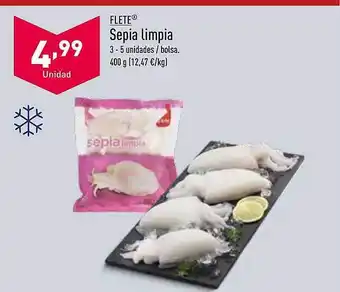 ALDI Flete sepia limpia oferta