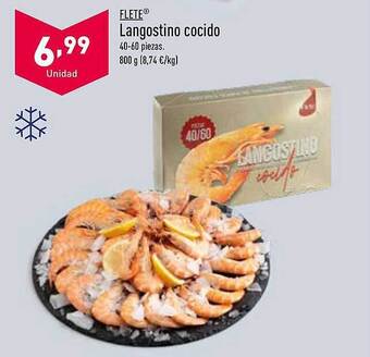 ALDI Flete langostino cocido oferta