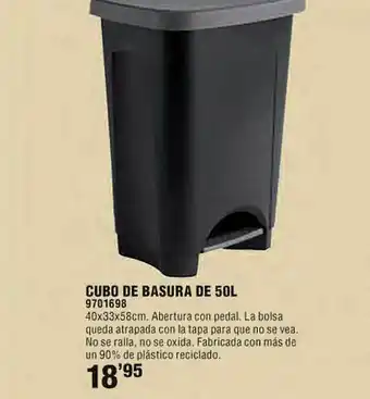Optimus Cubo de basura de 50l oferta
