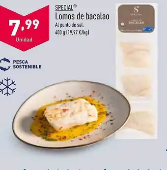 ALDI Special lomos de bacalao oferta